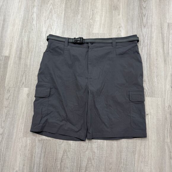 Orvis Tech Shorts 40 Gray 10" Inseam Flat Front Chino Outdoors Hiking Fishing - Picture 1 of 12